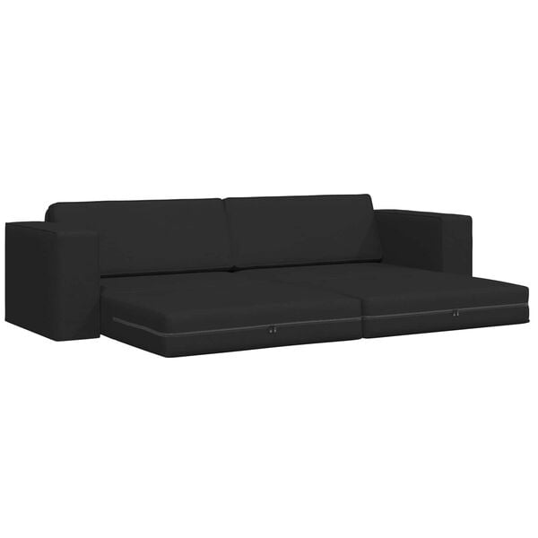 vidaXL Sovesofa 200cm Sort Stof