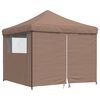 vidaXL Party Tent Brun 292 x 292 x 315 cm Oxford stof