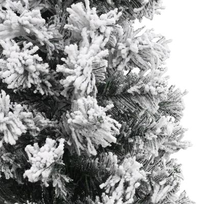vidaXL smalt kunstigt juletræ med sne 240 cm PVC grøn