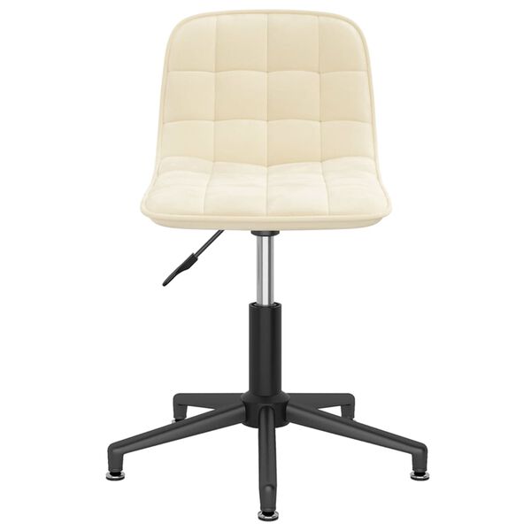 vidaXL drejelige spisebordsstole 4 stk. fl&oslash;jl cremefarvet