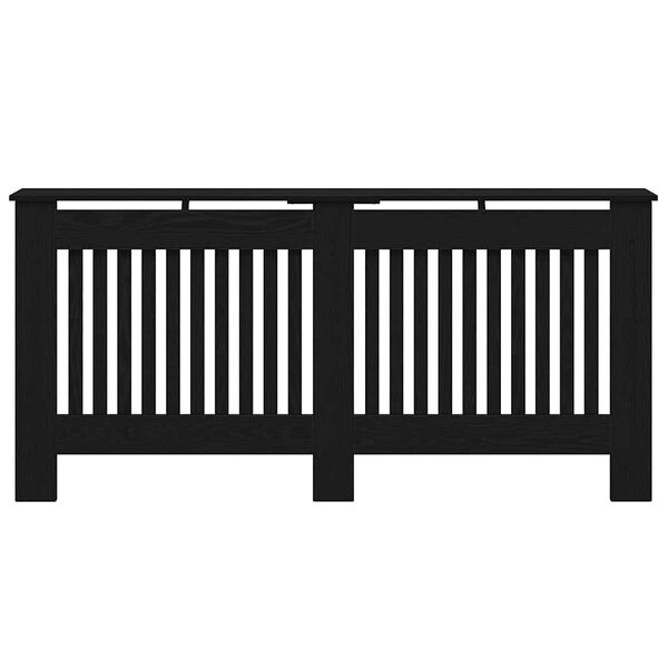 vidaXL Radiatorcover Sort eg 172 x 19 x 81,5 cm Konstrueret tr&aelig;