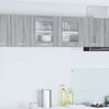 vidaXL H&aelig;ngeskab Gr&aring; Sonoma og Hvid 80 x 31 x 40 cm Konstrueret tr&aelig;