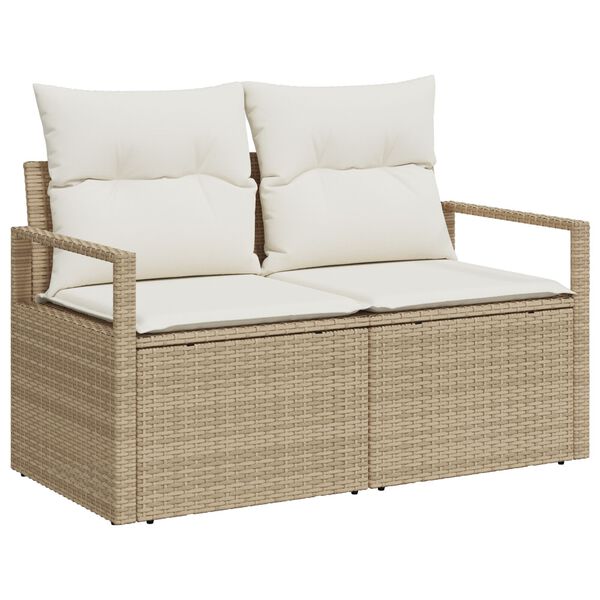 vidaXL Sofa S&aelig;t 8 pcs Beige og creme polyrattan