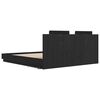 vidaXL Sengestel med hovedg&aelig;rde Sort eg 180 x 200 cm Konstrueret tr&aelig;