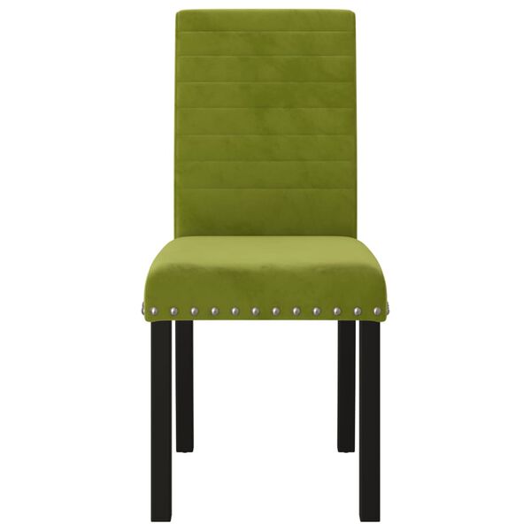 vidaXL spisebordsstole 6 stk. fl&oslash;jl lysegr&oslash;n