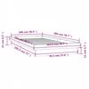 vidaXL sengeramme med LED-lys 100x200 cm massivt tr&aelig;