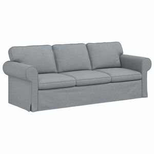 vidaXL Sofa Lysegr&aring; 215 x 82 x 80 cm Stof
