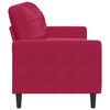 vidaXL 3-personers sofa 180 cm fl&oslash;jl vinr&oslash;d