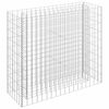 vidaXL gabion-h&oslash;jbed 90x30x90 cm galvaniseret st&aring;l