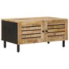vidaXL Sofabord Naturfarvet 80 x 50 x 40 cm Massivt mangotr&aelig;