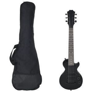 vidaXL elektrisk guitar til b&oslash;rn med taske 3/4 30" sort