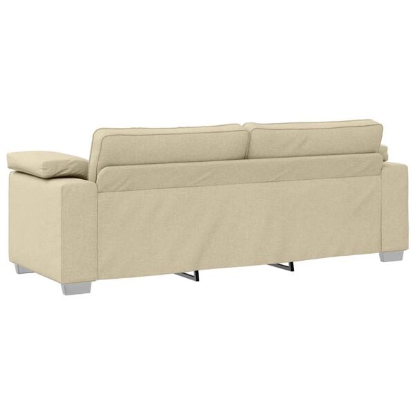 vidaXL Sofa 178cm Creme Stof