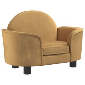 vidaXL hundeseng 66x40x45 cm velour brun