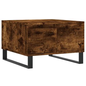 vidaXL sofabord 55x55x36,5 cm konstrueret tr&aelig; r&oslash;get egetr&aelig;sfarve