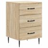 vidaXL Natskab med skuffe Sonoma-eg 43 x 41 x 66,5 cm Konstrueret tr&aelig;
