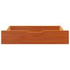 vidaXL sengeskuffer 2 stk. 85x55x17 cm massivt fyrretræ gyldenbrun