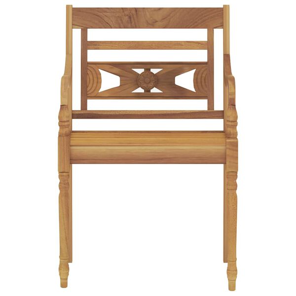 vidaXL spisebordss&aelig;t til haven 7 dele massivt teaktr&aelig;