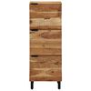 vidaXL Highboard Naturfarvet 40 x 33,5 x 110 cm Massivt Akacietr&aelig;