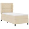 vidaXL Box spring seng med madras Creme 100 x 200 cm Stof