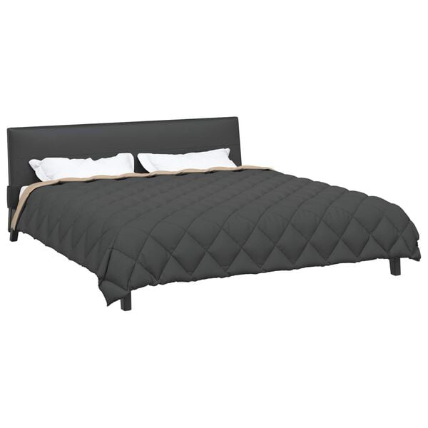 vidaXL Vinter dyne Antracit og Taupe 220 x 240 cm Mikrofiber