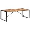 vidaXL spisebord 220x100x75 cm massivt tr&aelig;