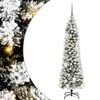 vidaXL Kunstigt juletr&aelig; Hvid 150 cm PVC og metal og plast