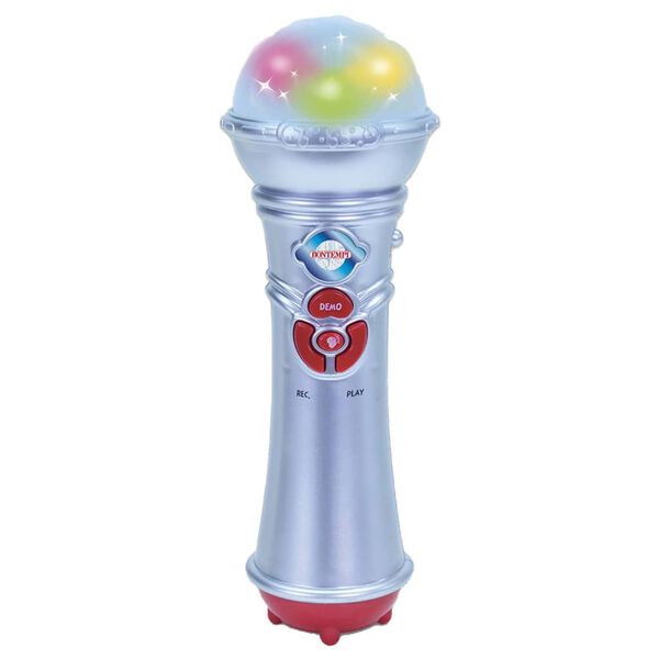 Bontempi legetøjsmikrofon sølvfarvet