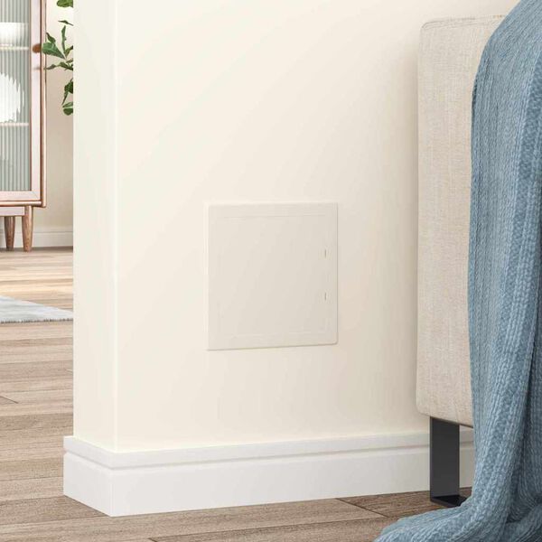 vidaXL Adgangspaneler 2 pcs Hvid 15 x 15 cm ABS Plastik