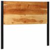 vidaXL sengegavl 120 cm massivt akacietr&aelig; og jern