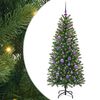 vidaXL Kunstigt juletr&aelig; med 150 LED'er Gr&oslash;n 150 cm PE og PVC