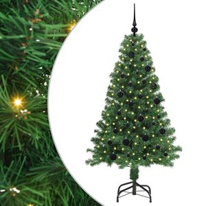 vidaXL Kunstigt juletr&aelig; med stativ Gr&oslash;n 150 cm PVC og St&aring;l og Plastik