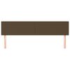 vidaXL sengegavle 160x5x78/88 cm stof m&oslash;rkebrun