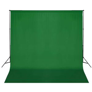 vidaXL stativsystem til fotobaggrund 600 x 300 cm gr&oslash;n