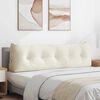 vidaXL Rygpude Creme 160 x 24 x 50 cm Fl&oslash;jl