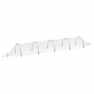 vidaXL v&aelig;ksttunnel 1,5x5 m glasfiber og PP