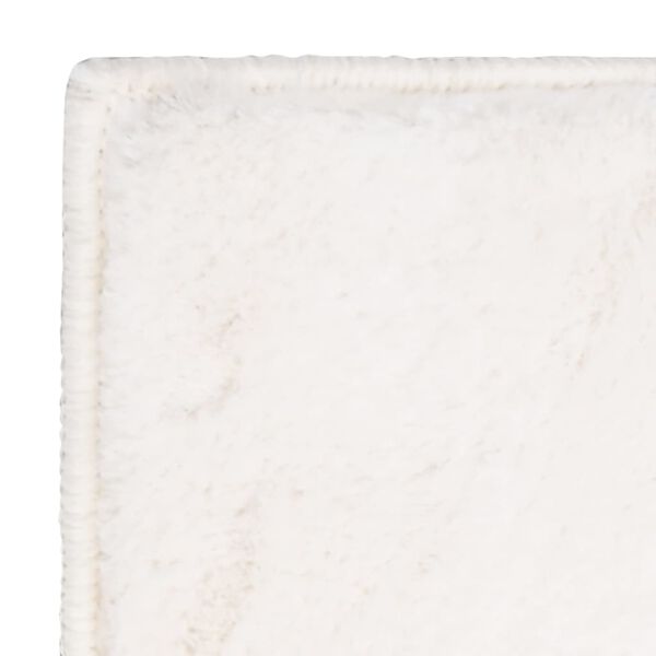 vidaXL gulvt&aelig;ppe 200x300 cm kunstig kaninpels cremefarvet