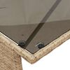 vidaXL spisebordss&aelig;t til haven 3 dele med hynder polyrattan beige