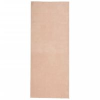 vidaXL gulvtæppe HUARTE 80x200 cm kort luv og vaskbart rosa