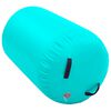 vidaXL oppustelig gymnastikrulle med pumpe 100x60 cm PVC grøn