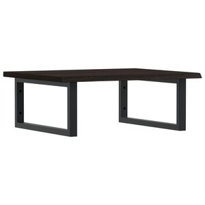 vidaXL badev&aelig;relseshylde st&aring;l og massivt egetr&aelig;