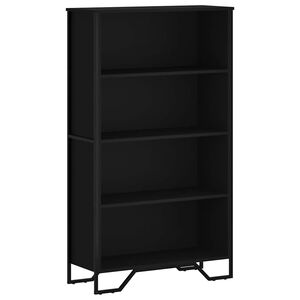 vidaXL bogreol 80x31x137,5 cm konstrueret tr&aelig; sort