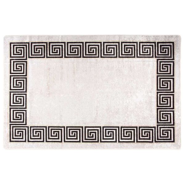 vidaXL gulvt&aelig;ppe 160x230 cm vaskbart lys beige