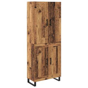 vidaXL Highboard 2 pcs Gammelt tr&aelig; 69,5 x 34 x 180 cm