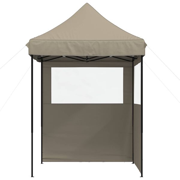 vidaXL Party Tent Gr&aring;brun 200 x 200 x 306 cm Oxford stof