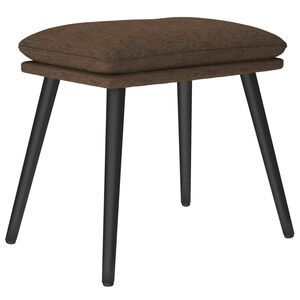 vidaXL fodskammel 45x29,5x35 cm stof brun