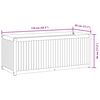 vidaXL plantekasse 110x45x44 cm massivt akacietr&aelig; og st&aring;l