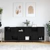 vidaXL Sideboard 3 pcs Sort eg 60 x 35 x 70 cm