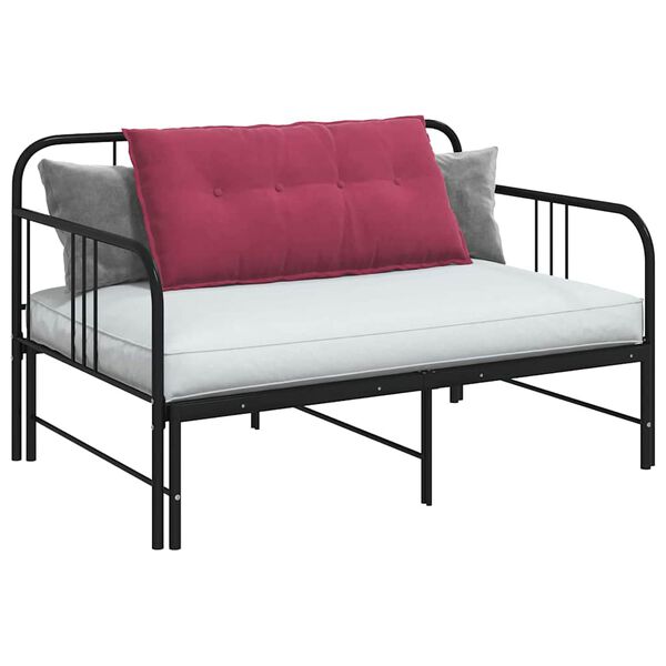 vidaXL Rygpude Vinr&oslash;d 100 x 50 cm Velourstof