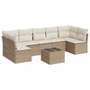 vidaXL sofas&aelig;t til haven 8 dele med hynder polyrattan beige