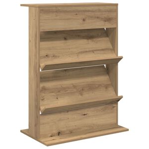 vidaXL Magasin Rack Artisan Egetr&aelig; 70 x 41 x 96 cm Konstrueret tr&aelig;